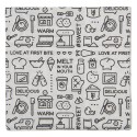 Clayre & Eef Serviettes Papier set de 20 33x33 cm Blanc Papier