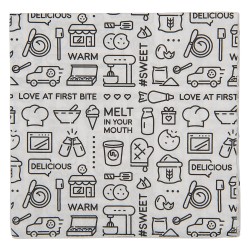 Clayre & Eef Tovaglioli Carta set di 20 33x33 cm Bianco Carta