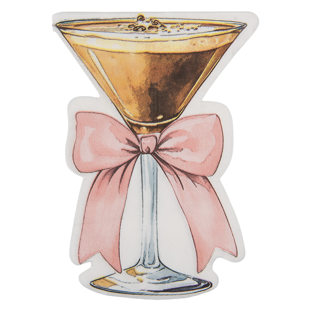 Clayre&Eef Servetten Papier Set van 20 Wijnglas 33x33 cm Roze Papier