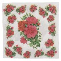 Clayre & Eef Servietten Papier 20er Set 33x33 cm Weiß Papier