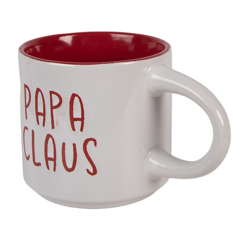 Clayre & Eef Mok Set van 2 400 ml Wit Porselein