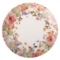 Clayre & Eef Ontbijtbord Ø 20 cm Wit Porselein