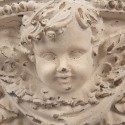 Clayre & Eef Wall Decoration 33x14x21 cm Beige Ceramic material