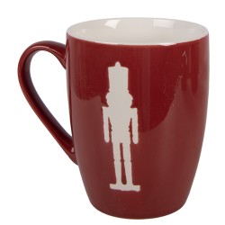 Clayre & Eef Mug set de 2 350 ml Rouge Porcelaine