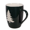 Clayre & Eef Tasse 2er Set 350 ml Rot Porzellan