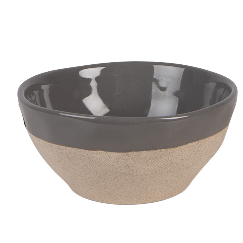Clayre & Eef Soup Bowl Set of 2 450 ml Beige Porcelain