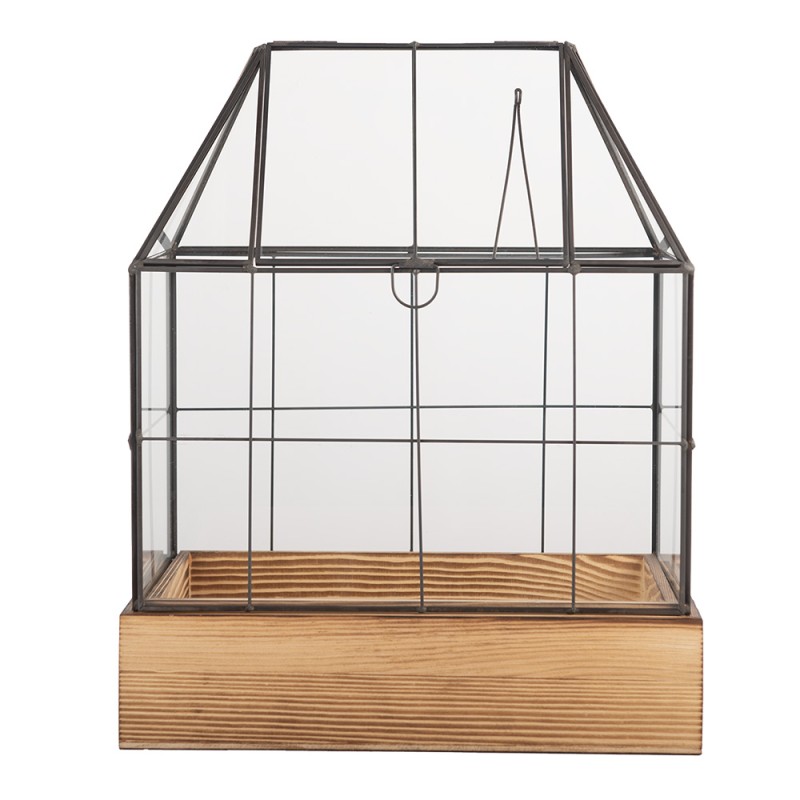 Clayre & Eef Décoration Boîte de croissance 26x17x32 cm Transparent Verre