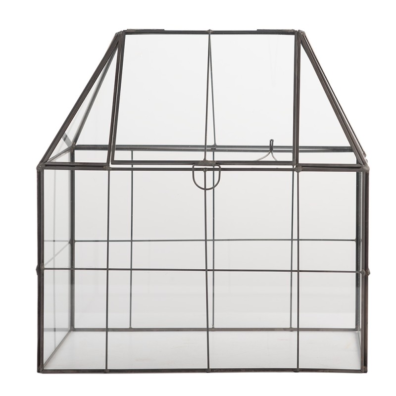 Clayre & Eef Décoration Boîte de croissance 26x17x32 cm Transparent Verre