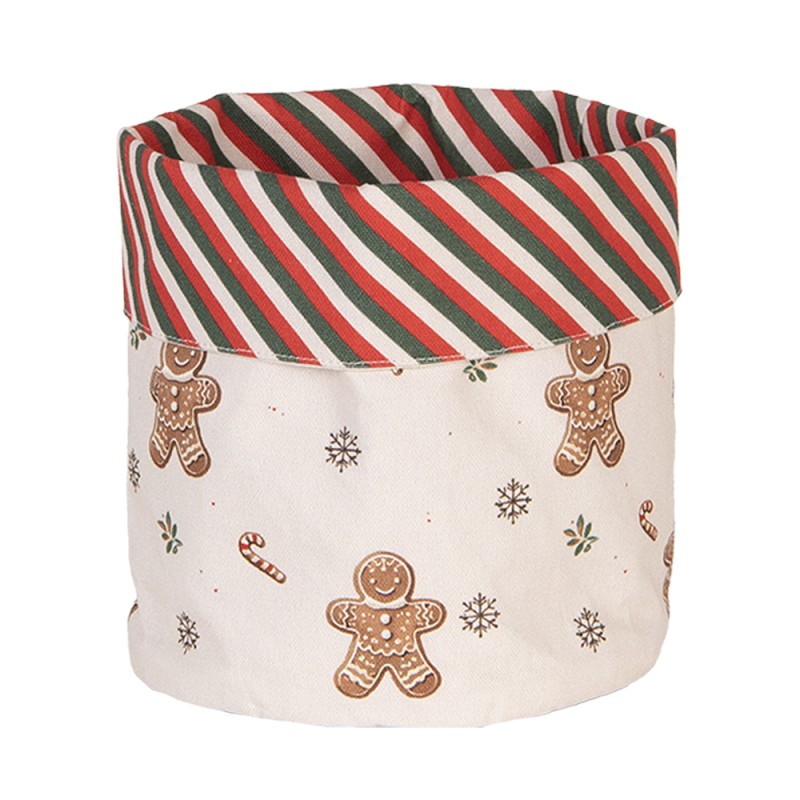 Clayre & Eef Broodmand Ø 15x16 cm Beige Katoen Gingerbread man