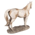 Clayre & Eef Image de décoration Cheval 73x23x64 cm Beige Matériau céramique