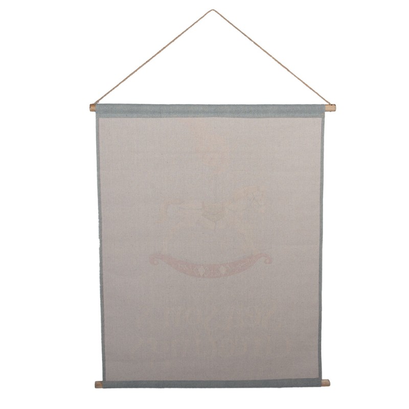Clayre & Eef Wall Tapestry 76x3x97 cm Blue Textile