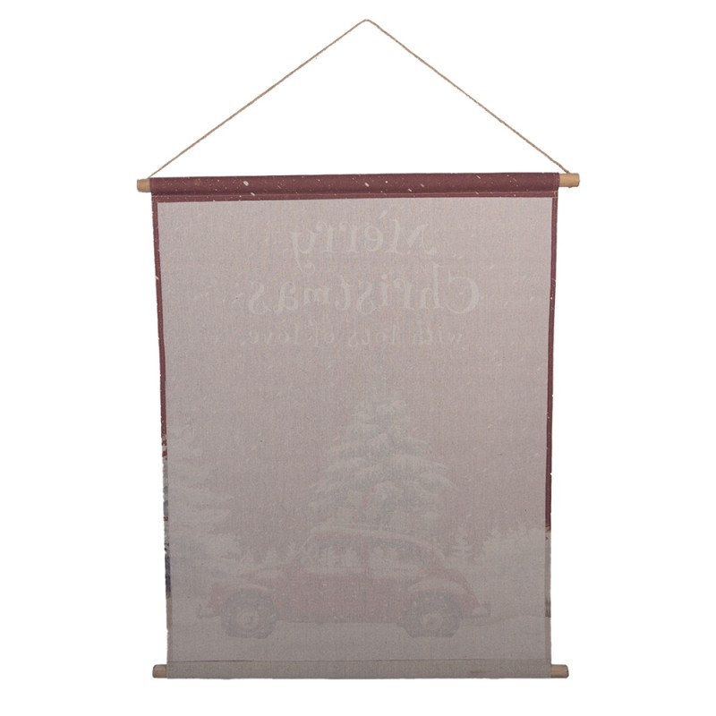 Clayre & Eef Wall Tapestry 76x3x97 cm Red Textile