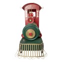 Clayre & Eef Kerstdecoratie Beeld Trein 280x75x135 cm Rood Metaal