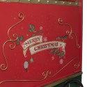 Clayre & Eef Kerstdecoratie Beeld Trein 280x75x135 cm Rood Metaal