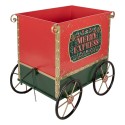 Clayre & Eef Kerstdecoratie Beeld Trein 280x75x135 cm Rood Metaal