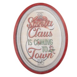 Clayre & Eef Text Sign 62x2x47 cm Beige Metal