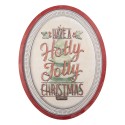 Clayre & Eef Text Sign 62x2x47 cm White Metal