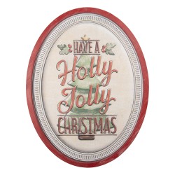 Clayre & Eef Text Sign 62x2x47 cm White Metal