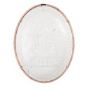 Clayre & Eef Text Sign 62x2x47 cm White Metal