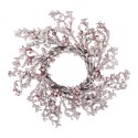 Clayre & Eef Wreath Ø 55 cm White Red Plastic