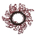 Clayre & Eef Wreath Ø 55 cm White Red Plastic