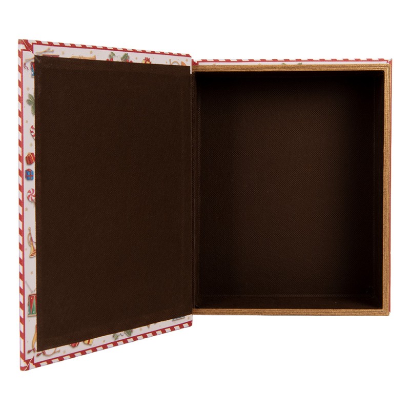 Clayre & Eef Storage Box Set of 3 Books 27x22x7 / 22x17x6 / 17x12x4 cm White Plastic