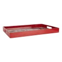 Clayre & Eef Tray 41x26x4 cm White Plastic