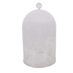 Clayre & Eef Glazen Stolp Ø 17x29 cm Transparant Glas