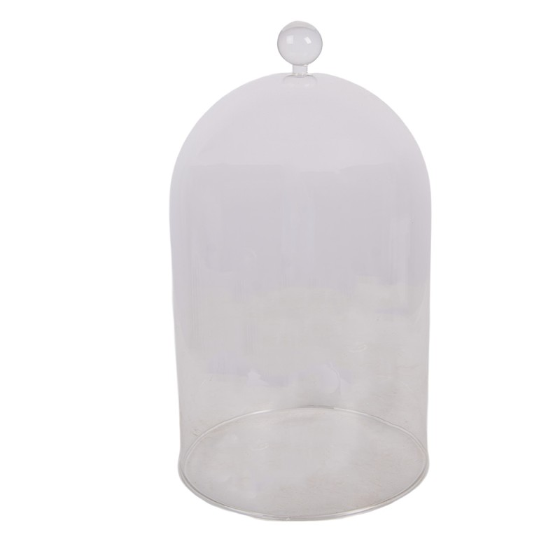 Clayre & Eef Glazen Stolp Ø 17x29 cm Transparant Glas