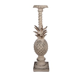 Clayre & Eef Candelabro 13x13x50 cm Beige Materiale ceramico