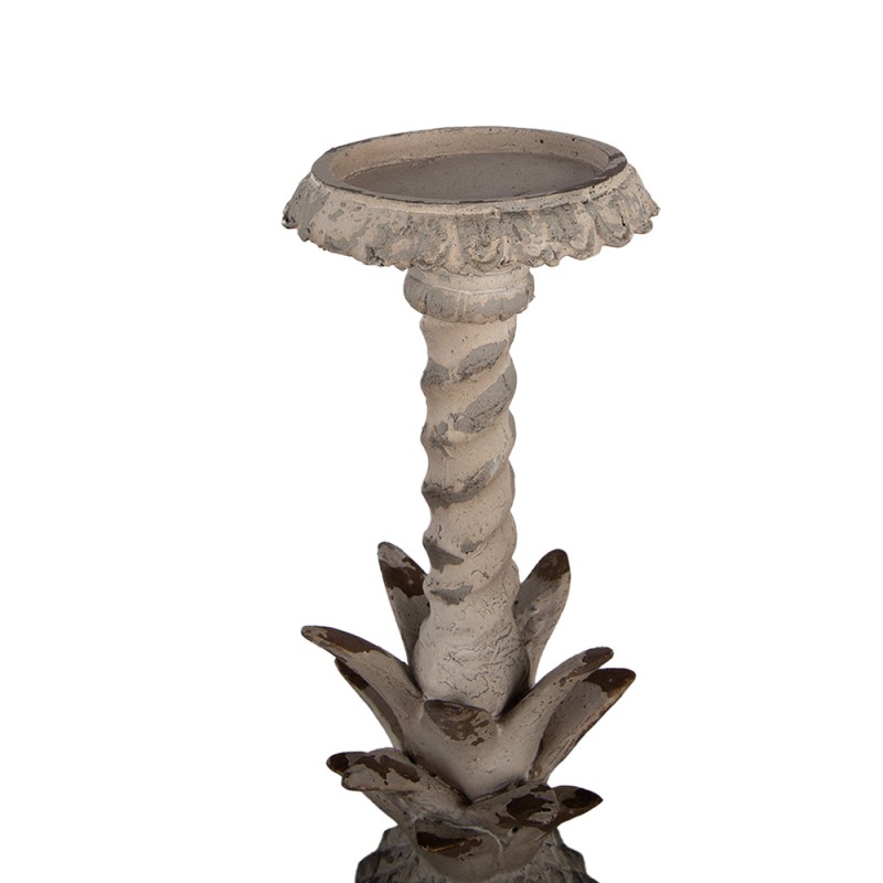 Clayre & Eef Candelabro 13x13x50 cm Beige Materiale ceramico
