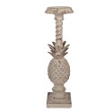 Clayre & Eef Candelabro 11x11x41 cm Beige Materiale ceramico