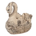 Clayre & Eef Image de décoration Cygne 18x11x17 cm Beige Matériau céramique
