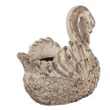 Clayre & Eef Image de décoration Cygne 18x11x17 cm Beige Matériau céramique