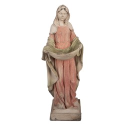 Clayre & Eef Decorative Figurine Mary 16x16x44 cm Beige Ceramic material