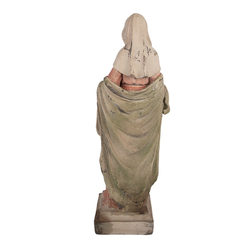 Clayre & Eef Decorative Figurine Mary 16x16x44 cm Beige Ceramic material