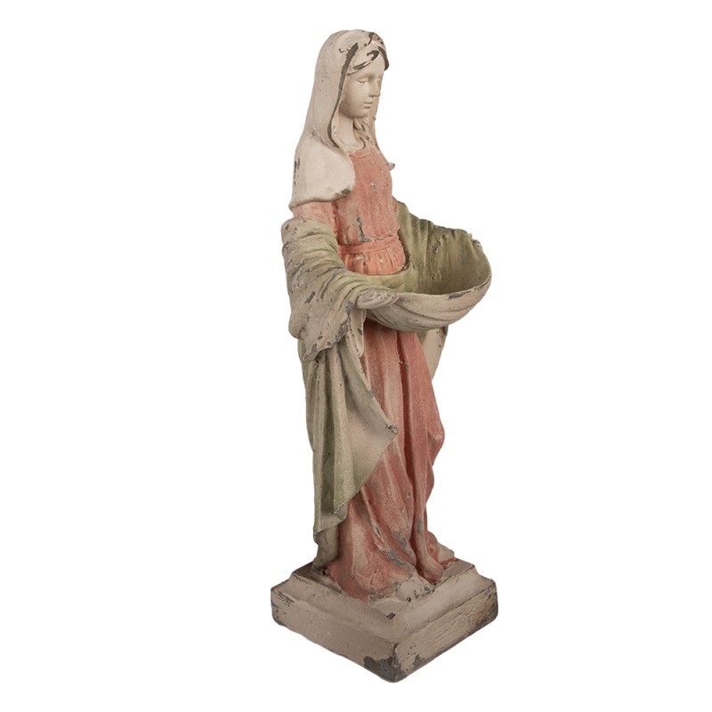Clayre & Eef Decorative Figurine Mary 16x16x44 cm Beige Ceramic material