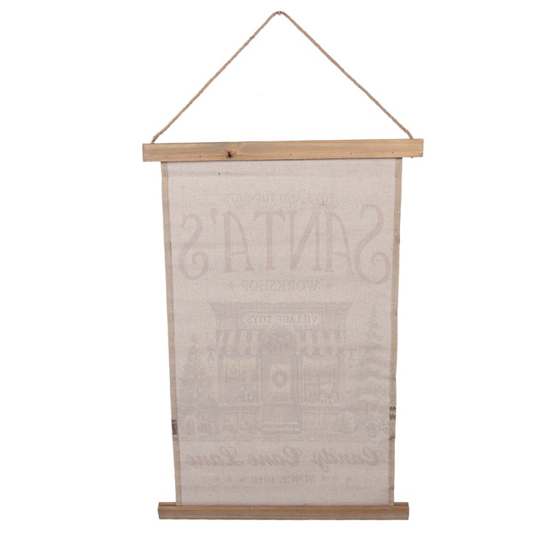 Clayre & Eef Wall Tapestry 40x2x60 cm Beige Textile