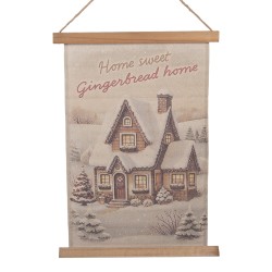 Clayre & Eef Wall Tapestry 40x2x60 cm Beige Textile