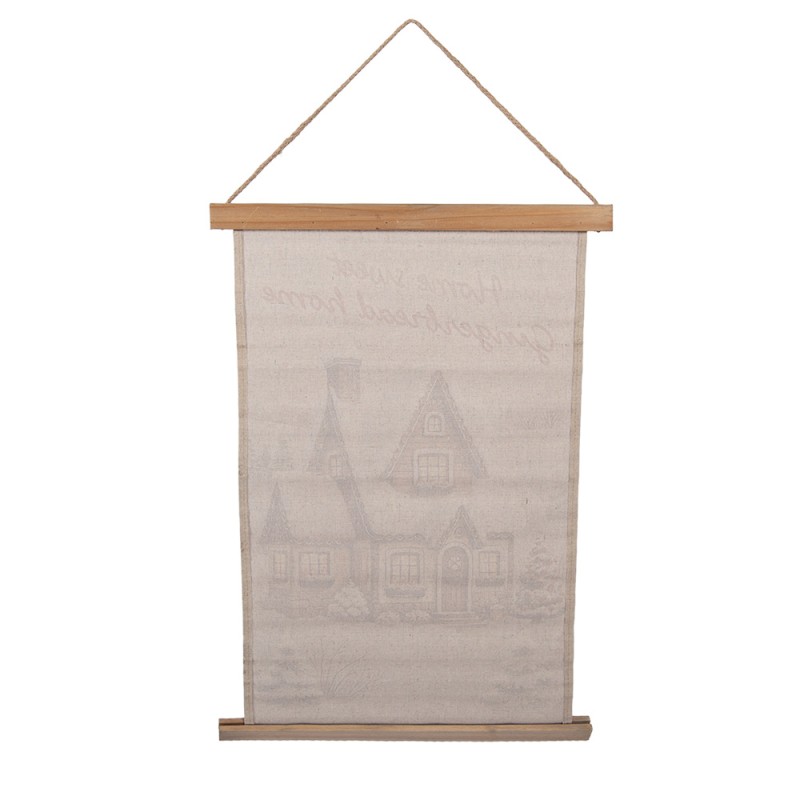 Clayre & Eef Wall Tapestry 40x2x60 cm Beige Textile