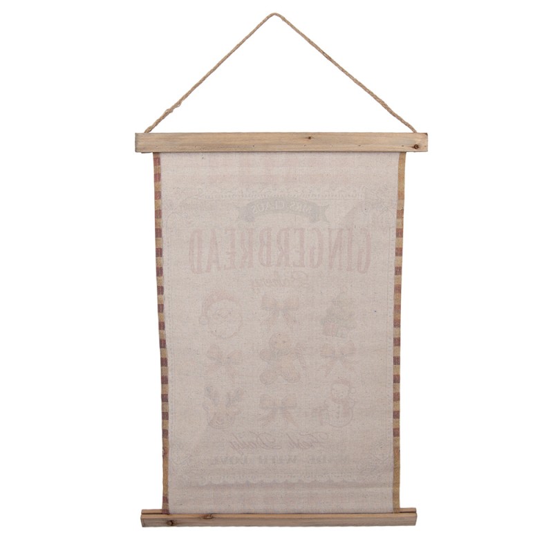 Clayre & Eef Wall Tapestry 40x2x60 cm Beige Textile