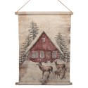 Clayre & Eef Wall Tapestry 55x3x75 cm Beige Textile