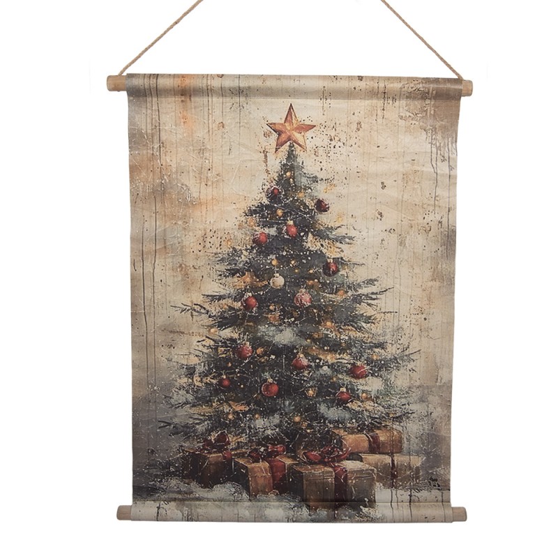 Clayre & Eef Wall Tapestry 55x3x75 cm Beige Textile