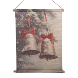 Clayre & Eef Wall Tapestry 55x3x75 cm Beige Textile