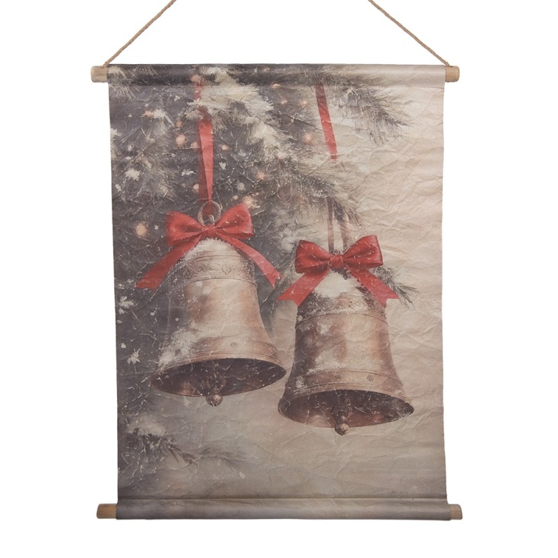 Clayre & Eef Wall Tapestry 55x3x75 cm Beige Textile