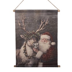 Clayre & Eef Wall Tapestry 55x3x75 cm Red Textile
