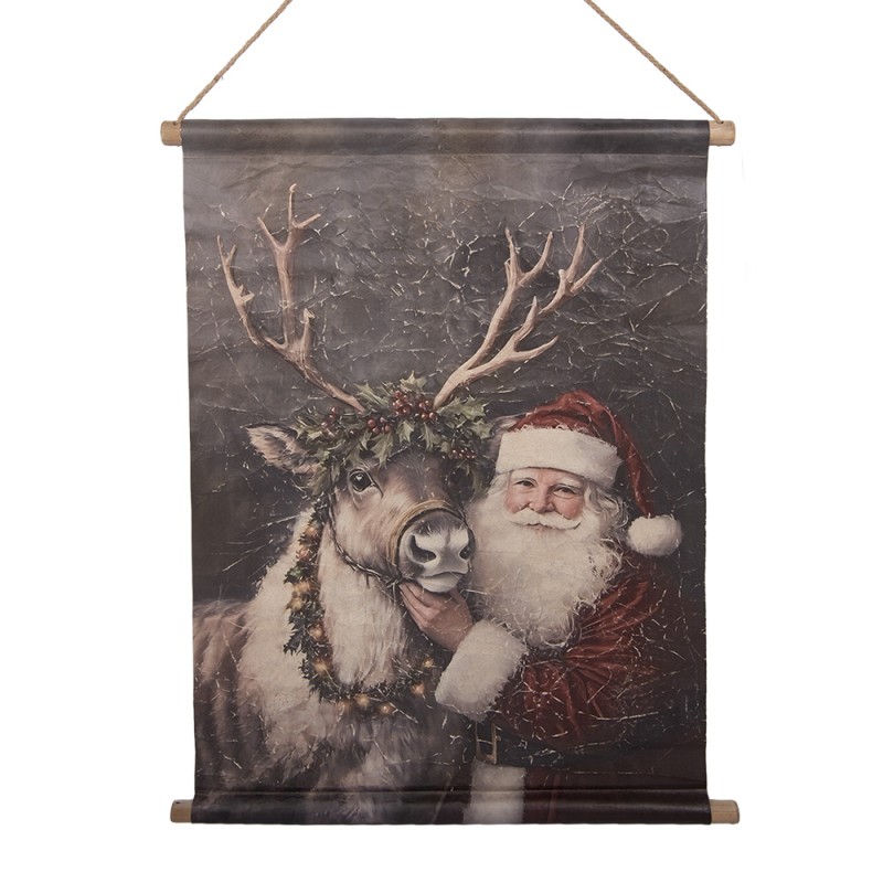Clayre & Eef Wall Tapestry 55x3x75 cm Red Textile