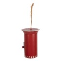 Clayre & Eef Christmas Ornament Mailbox Ø 7x11 cm Red Metal