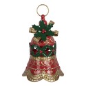 Clayre & Eef Décoration de Noël Image Sonnettes Ø 21x29 cm Rouge Métal