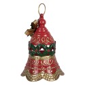 Clayre & Eef Décoration de Noël Image Sonnettes Ø 21x29 cm Rouge Métal